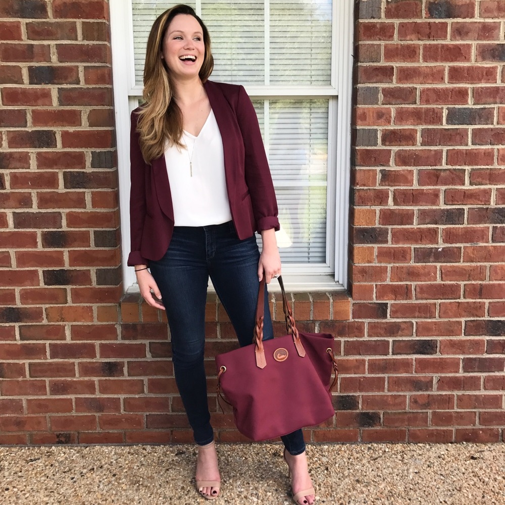 Loft Burgundy Blazer!